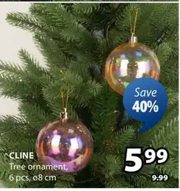 JYSK Cline Tree ornament offer