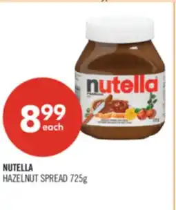Shoppers Drug Mart NUTELLA HAZELNUT SPREAD offer
