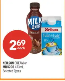 Shoppers Drug Mart NEILSON CREAM or MILK2GO offer