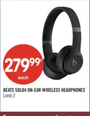 Shoppers Drug Mart BEATS SOLO4 ON-EAR WIRELESS HEADPHONES offer