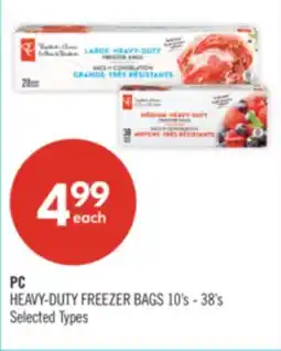 Shoppers Drug Mart PC HEAVY-DUTY FREEZER BAGS offer