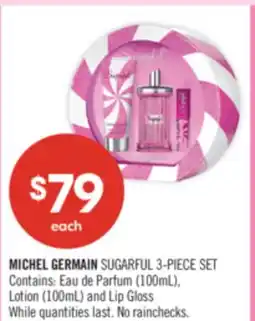 Shoppers Drug Mart MICHEL GERMAIN SUGARFUL 3-PIECE SET Lotion (100mL) and Lip Gloss offer