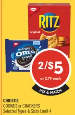 Shoppers Drug Mart CHRISTIE COOKIES or CRACKERS offer