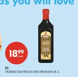 Shoppers Drug Mart PC SPLENDIDO COLD PRESSED EXTRA VIRGIN OLIVE OIL offer