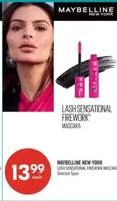 Shoppers Drug Mart MAYBELLINE NEW YORK LASH SENSATIONAL FIREWORK MASCARA offer