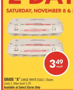 Shoppers Drug Mart GRADE A LARGE WHITE EGGS 1 Dozen offer