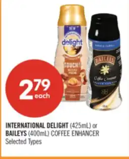 Shoppers Drug Mart INTERNATIONAL DELIGHT (425mL) or BAILEYS (400mL) COFFEE ENHANCER offer