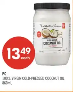 Shoppers Drug Mart PC 100% VIRGIN COLD-PRESSED COCONUT OIL offer