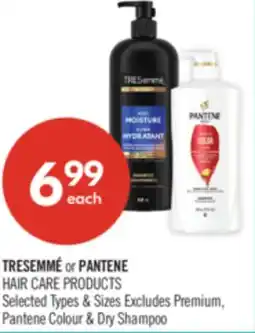 Shoppers Drug Mart TRESEMMÉ or PANTENE HAIR CARE PRODUCTS offer