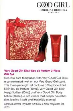 Shoppers Drug Mart Very Good Girl Elixir Eau de Parfum 3-Piece Gift Set offer