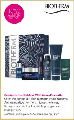 Shoppers Drug Mart BIOTHERM FORCE SUPREME 6-PIECE SKIN CARE SET offer