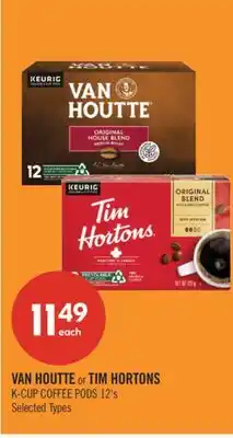 Shoppers Drug Mart VAN HOUTTE or TIM HORTONS K-CUP COFFEE PODS 12's offer