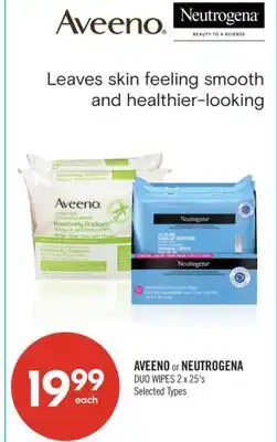 Shoppers Drug Mart AVEENO or NEUTROGENA DUO WIPES offer