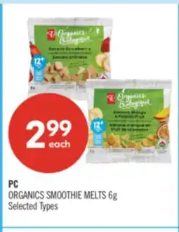 Shoppers Drug Mart PC ORGANICS SMOOTHIE MELTS offer