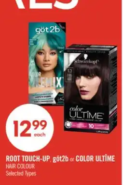 Shoppers Drug Mart ROOT TOUCH-UP, göt2b or COLOR ULTÎME HAIR COLOUR offer