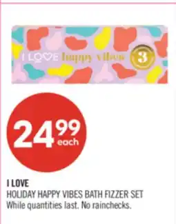 Shoppers Drug Mart I LOVE HOLIDAY HAPPY VIBES BATH FIZZER SET offer