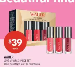 Shoppers Drug Mart WATIER LOVE MY LIPS 3-PIECE SET offer