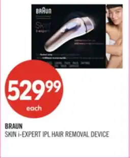 Shoppers Drug Mart BRAUN SKIN i-EXPERT IPL HAIR REMOVAL DEVICE offer