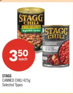Shoppers Drug Mart STAGG CANNED CHILI offer