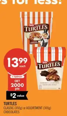 Shoppers Drug Mart TURTLES CLASSIC (350g) or ASSORTMENT (300g) CHOCOLATES offer