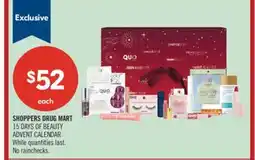Shoppers Drug Mart SHOPPERS DRUG MART 15 DAYS OF BEAUTY ADVENT CALENDAR offer
