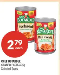 Shoppers Drug Mart CHEF BOYARDEE CANNED PASTA offer