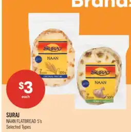 Shoppers Drug Mart SURAJ NAAN FLATBREAD 5's offer
