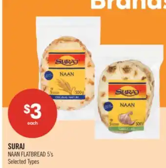 Shoppers Drug Mart SURAJ NAAN FLATBREAD 5's offer