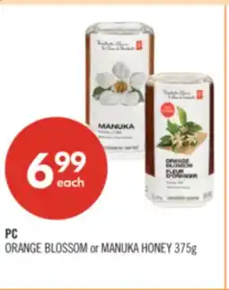 Shoppers Drug Mart PC ORANGE BLOSSOM or MANUKA HONEY offer