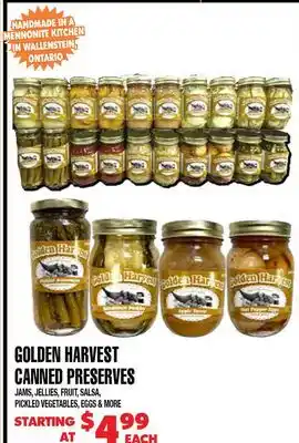 Len's Mill Stores GOLDEN HARVEST CANNED PRESERVES offer