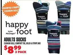 Len's Mill Stores HAPPY FOOT ADULTS SOCKS offer