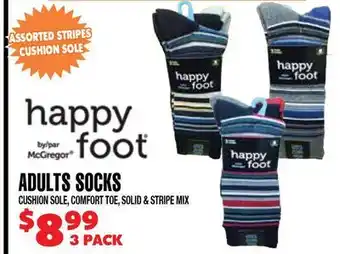 Len's Mill Stores HAPPY FOOT ADULTS SOCKS offer