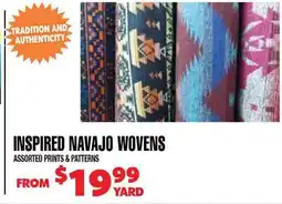 Len's Mill Stores INSPIRED NAVAJO WOVENS offer
