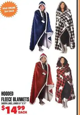 Len's Mill Stores HOODED FLEECE BLANKETS offer