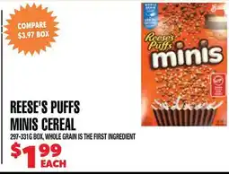 Len's Mill Stores Reese's Puffs MINIS CEREAL offer