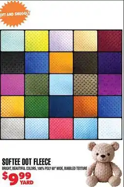 Len's Mill Stores SOFTEE DOT FLEECE offer