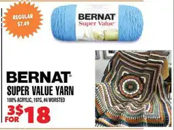Len's Mill Stores BERNAT SUPER VALUE YARN offer
