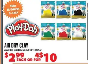 Len's Mill Stores Play-Doh AIR DRY CLAY offer