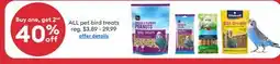Petsmart ALL pet bird treats offer