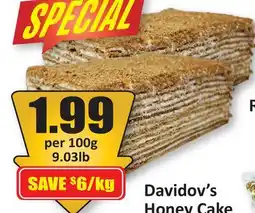Starsky Davidov's Honey Cake offer