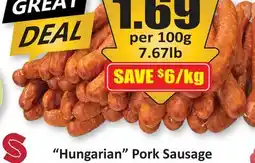 Starsky Hungarian Pork Sausage offer