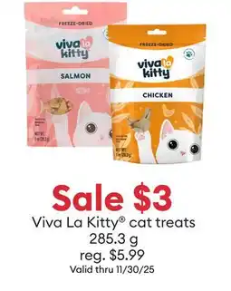 Petsmart Viva La Kitty cat treats offer