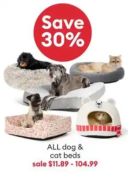 Petsmart ALL dog & cat beds offer