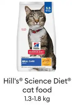 Petsmart Hill's Science Diet Cat Food offer