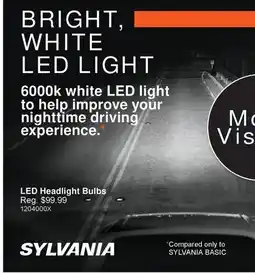 PartSource Sylvania LED Headlight Bulbs offer