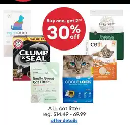 Petsmart ALL cat litter offer