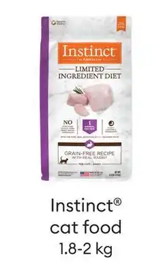 Petsmart Instinct Cat Food offer