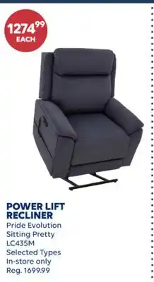 Wellwise by Shoppers POWER LIFT RECLINER Pride Evolution Sitting Pretty LC435M offer