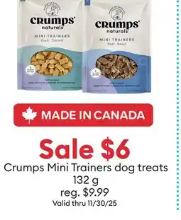 Petsmart Crumps Mini Trainers dog treats offer