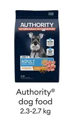 Petsmart Authority Dog Food offer